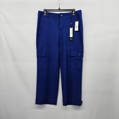 Liverpool Los Angeles Utility Crop Cargo Pants Blue Size 6 NWT