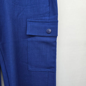 Liverpool Los Angeles Utility Crop Cargo Pants Blue Size 6 NWT