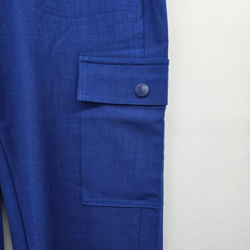 Liverpool Los Angeles Utility Crop Cargo Pants Blue Size 6 NWT
