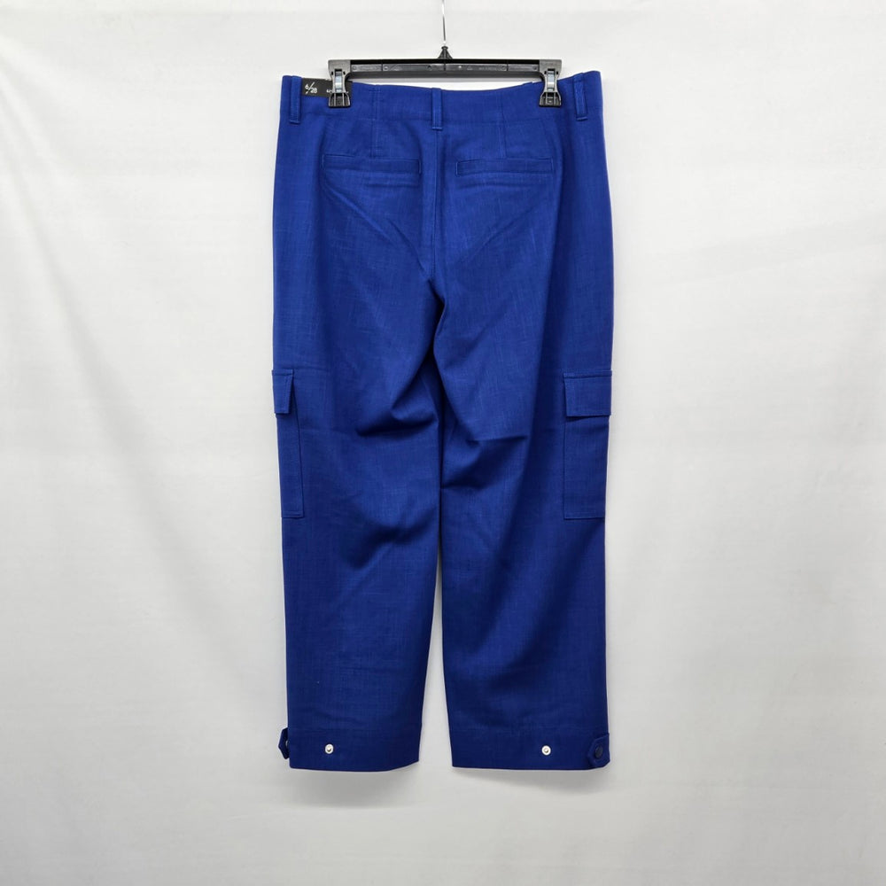 Liverpool Los Angeles Utility Crop Cargo Pants Blue Size 6 NWT