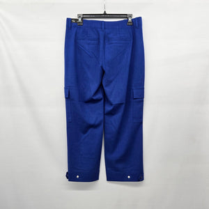 Liverpool Los Angeles Utility Crop Cargo Pants Blue Size 6 NWT