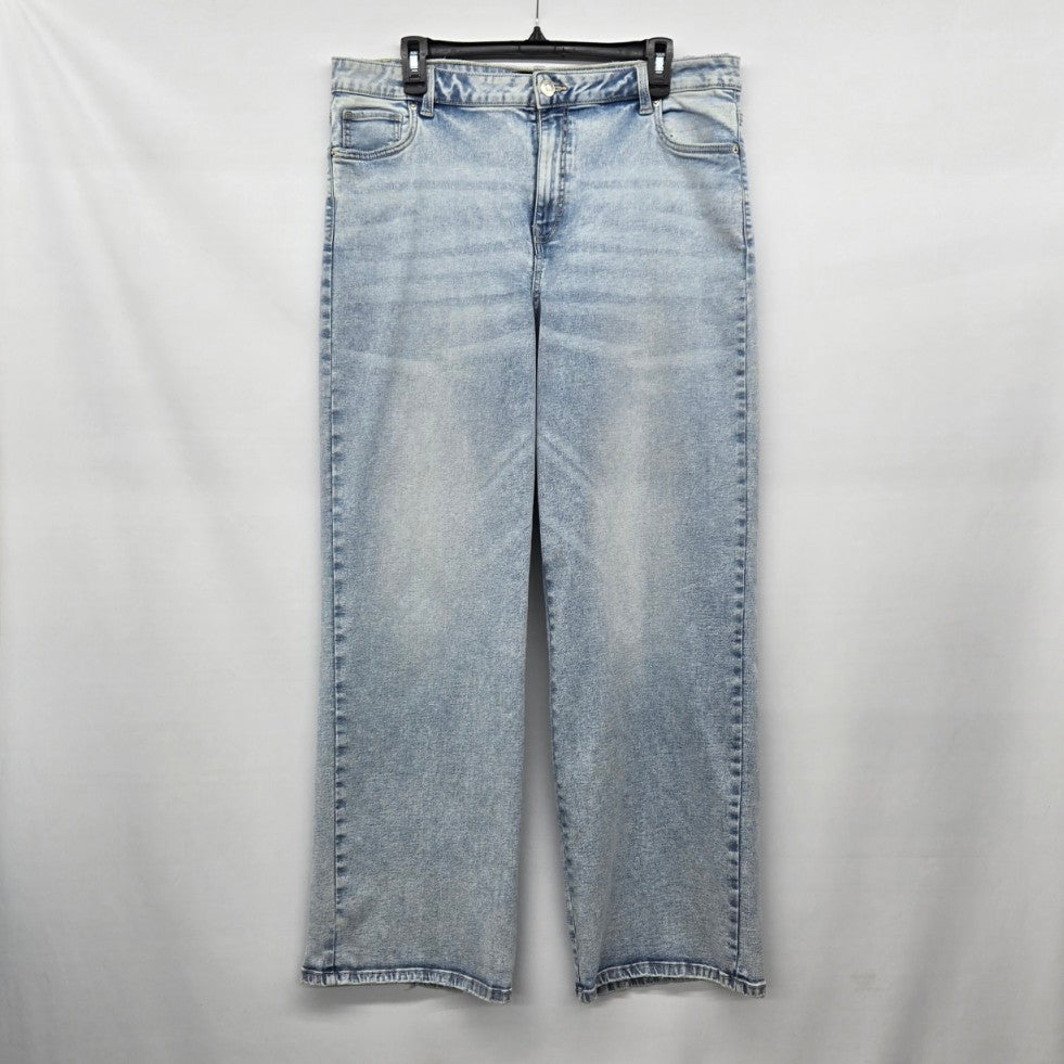 Refuge Denim Light Wash High Rise Straight Leg Jeans Size 13