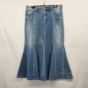 Tommy Hilfiger Medium Wash Denim Mermaid Skirt Size 10