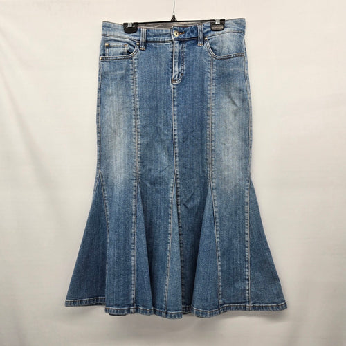 Tommy Hilfiger Medium Wash Denim Mermaid Skirt Size 10