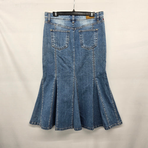 Tommy Hilfiger Medium Wash Denim Mermaid Skirt Size 10
