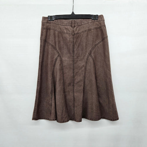 Olsen Europe Brown Lyocell A-Line Skirt - Size 6