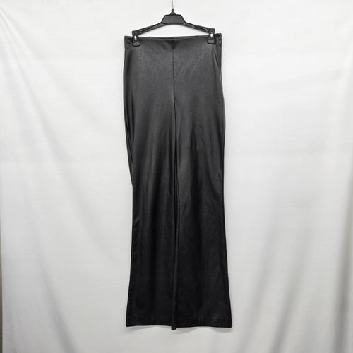 Wilfred Black Faux Leather Wide Leg Pants Size 6
