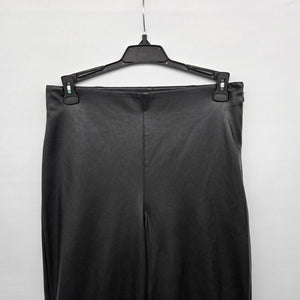 Wilfred Black Faux Leather Wide Leg Pants Size 6