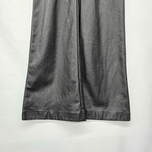 Wilfred Black Faux Leather Wide Leg Pants Size 6