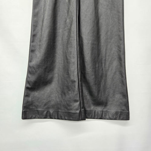 Wilfred Black Faux Leather Wide Leg Pants Size 6
