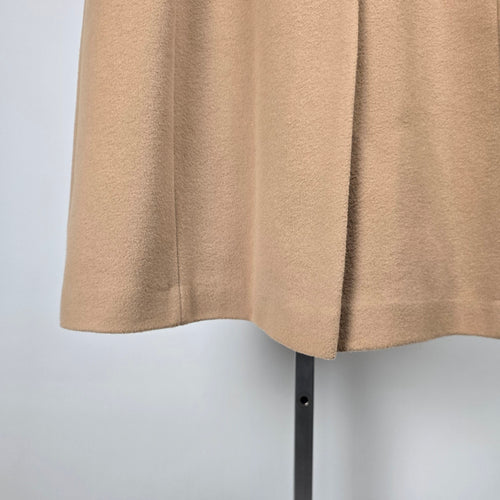 Collection Nuage Camel Wool Cashmere Blend Coat Fur Collar Size 16