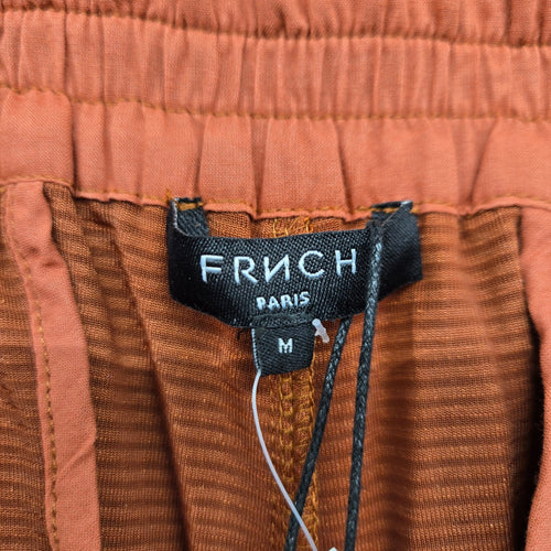 FRNCH Paris Rust Corduroy Wide Leg Pants Size M