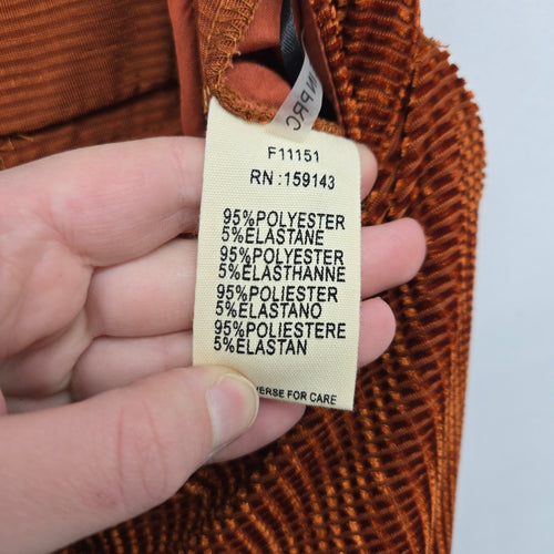 FRNCH Paris Rust Corduroy Wide Leg Pants Size M