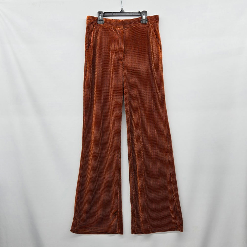 FRNCH Paris Rust Corduroy Wide Leg Pants Size M