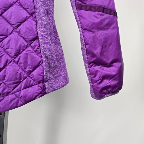 Lululemon Down For A Run Jacket Tender Violet Goose Down Hooded Puffer Size 8