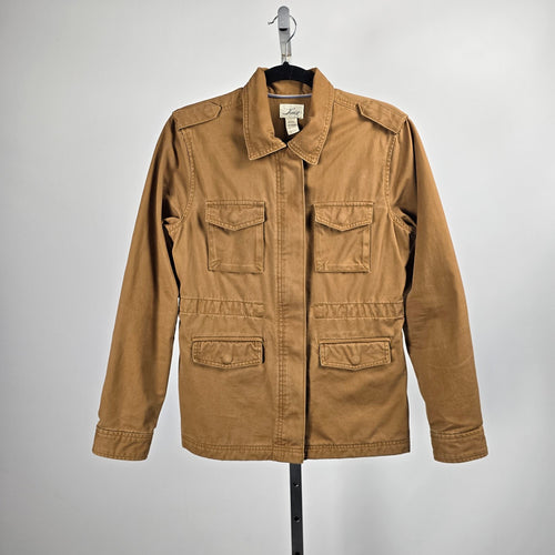 Levi's Utility Field Jacket Tan Brown 100% Cotton Military Safari -  Size M