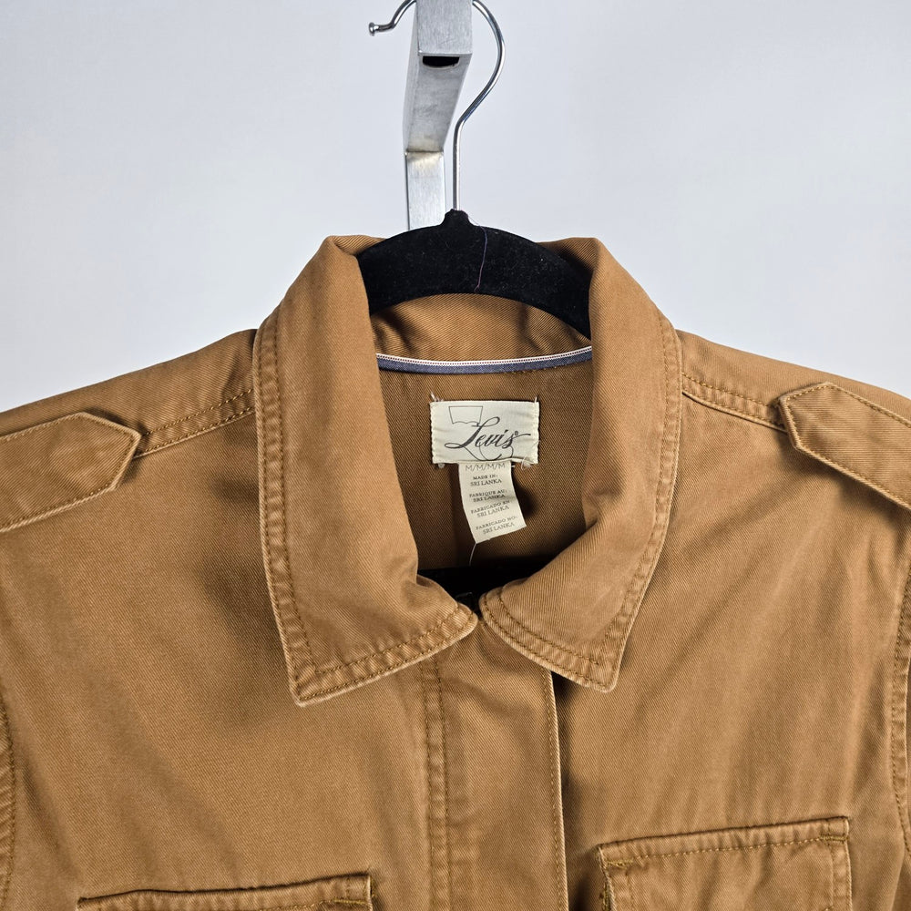 Levi's Utility Field Jacket Tan Brown 100% Cotton Military Safari -  Size M