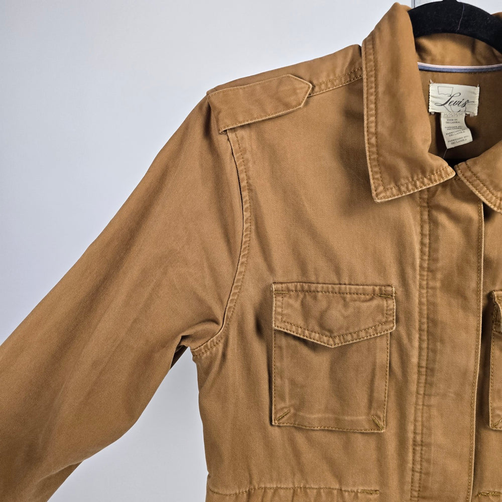 Levi's Utility Field Jacket Tan Brown 100% Cotton Military Safari -  Size M