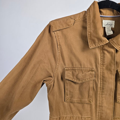 Levi's Utility Field Jacket Tan Brown 100% Cotton Military Safari -  Size M