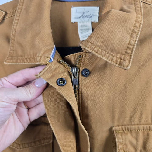 Levi's Utility Field Jacket Tan Brown 100% Cotton Military Safari -  Size M
