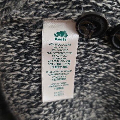 Roots Cabin Canada Wool Blend Shawl Collar Cardigan Sweater - Size M
