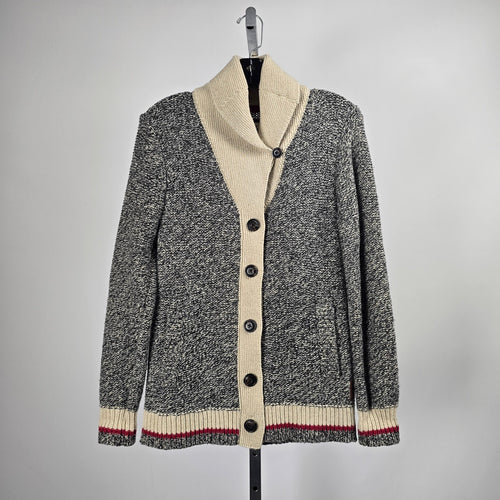 Roots Cabin Canada Wool Blend Shawl Collar Cardigan Sweater - Size M