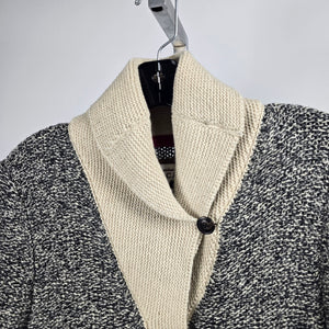 Roots Cabin Canada Wool Blend Shawl Collar Cardigan Sweater - Size M