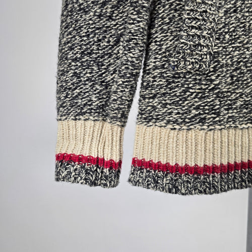 Roots Cabin Canada Wool Blend Shawl Collar Cardigan Sweater - Size M