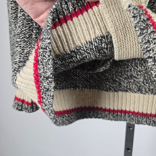 Roots Cabin Canada Wool Blend Shawl Collar Cardigan Sweater - Size M