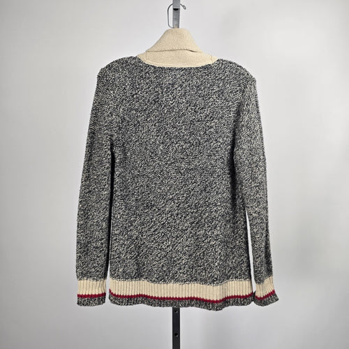 Roots Cabin Canada Wool Blend Shawl Collar Cardigan Sweater - Size M