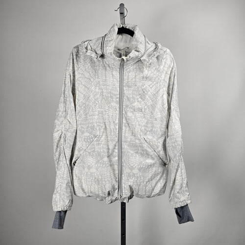 Lululemon Run Travel To Track Jacket Beachy Floral White Fossil – Size 6