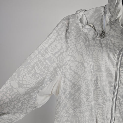 Lululemon Run Travel To Track Jacket Beachy Floral White Fossil – Size 6