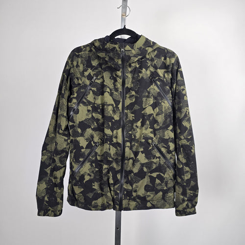 Lululemon Rise & Shine Jacket II Pop Cut Fatigue Green Black Size 8