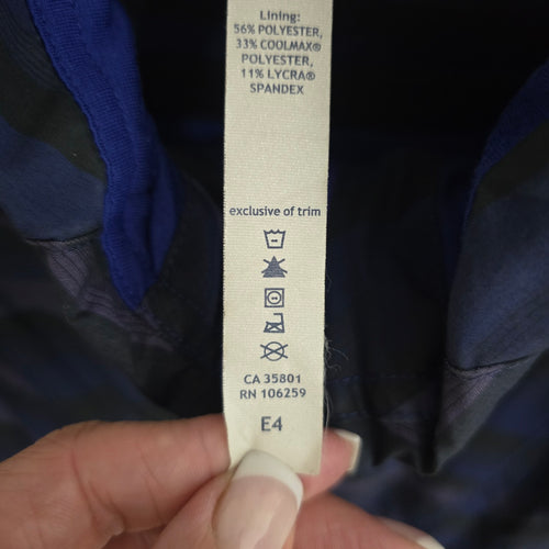 Lululemon Run Hustle Jacket Wish Blue Poncho Stripe Hooded Running Jacket Size 8