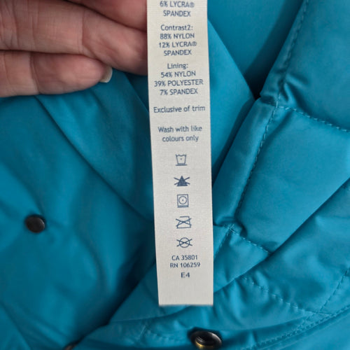 Lululemon Fluff Off Pullover Teal Blue Down Running Jacket - Size 8
