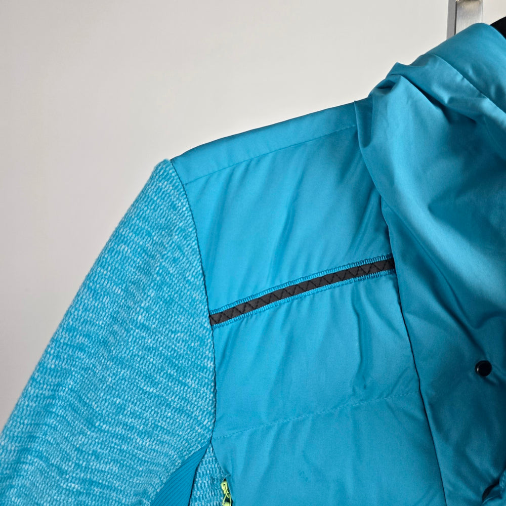 Lululemon Fluff Off Pullover Teal Blue Down Running Jacket - Size 8