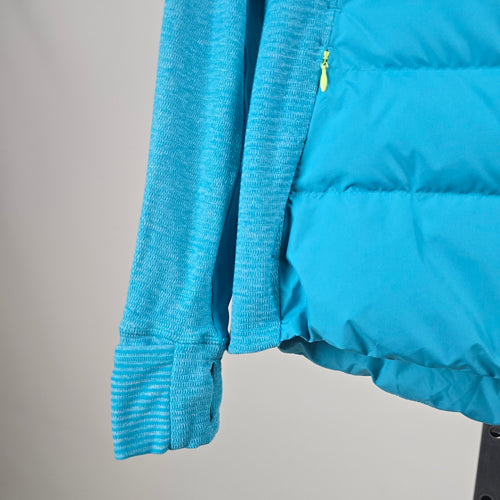 Lululemon Fluff Off Pullover Teal Blue Down Running Jacket - Size 8