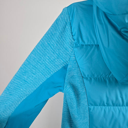 Lululemon Fluff Off Pullover Teal Blue Down Running Jacket - Size 8