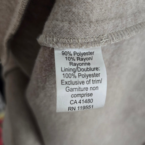 Gentle Fawn Oatmeal Open Front Jacket Size XL