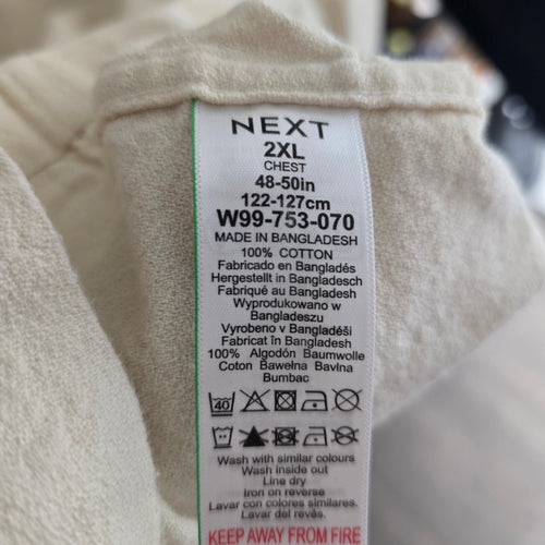 Next Cream Padel Italy Graphic Button-Up Shirt - Size 2XL