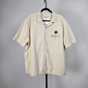 Next Cream Padel Italy Graphic Button-Up Shirt - Size 2XL