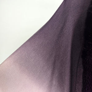 Laura Purple Ombre Cape with Fur Trim - One Size