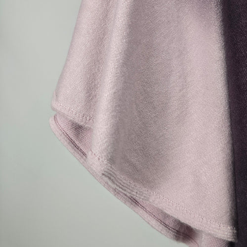 Laura Purple Ombre Cape with Fur Trim - One Size