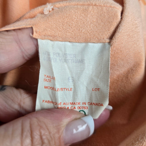 Vintage 1970s Irving Samuel Peach Belted Midi Shirt Dress – Size 6