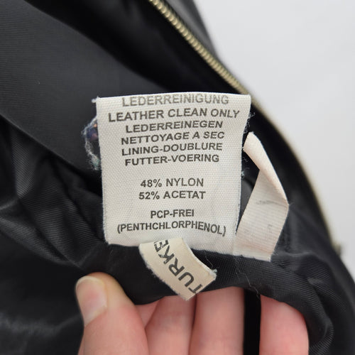 Boutique of Leathers Canada Black Genuine Leather Zip Jacket - Size 1-2X