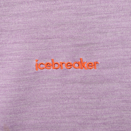 Icebreaker 125 ZoneKnit Women’s Merino Wool Blend Colorblock T-Shirt Purple -Size  S