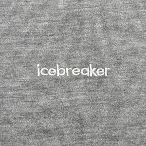 Icebreaker 125 ZoneKnit Women’s Merino Wool Blend T-Shirt Gray Black - Size S