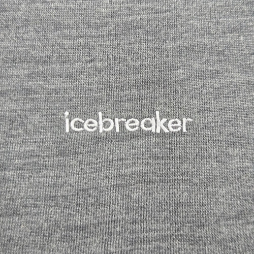 Icebreaker 125 ZoneKnit Women’s Merino Wool Blend T-Shirt Gray Black - Size S