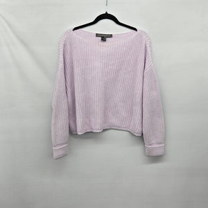 French Connection Lavender 100% Cotton Chunky Knit Sweater - Size S