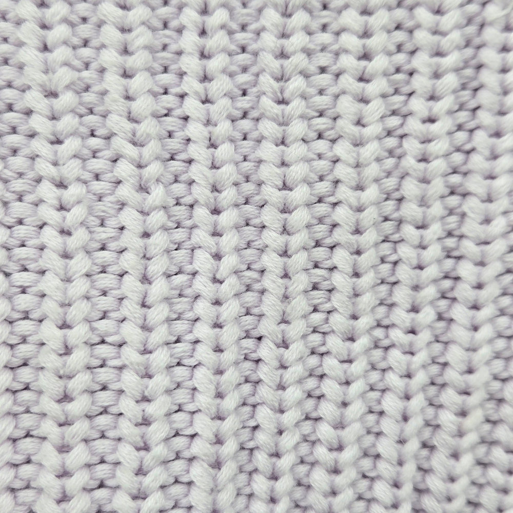French Connection Lavender 100% Cotton Chunky Knit Sweater - Size S